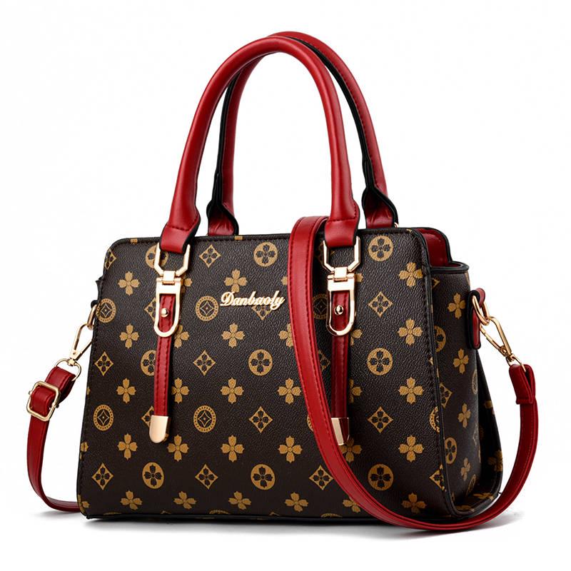 Messenger Mother Bag Leather Women's Bag Handbag Large Capacity High-level Big Bag Fashion Wild Ladies Bag