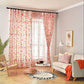 Semi Blackout Curtains Pink Peach Blossom Dormitory Girls Curtains Bedroom Shade Sunscreen Rental Bay Window Curtain Fabric