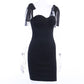 European American Style Sexy Sling Dress Female Summer Slim Pure Color Folds Hip Skirt Was Thin Short Skirt