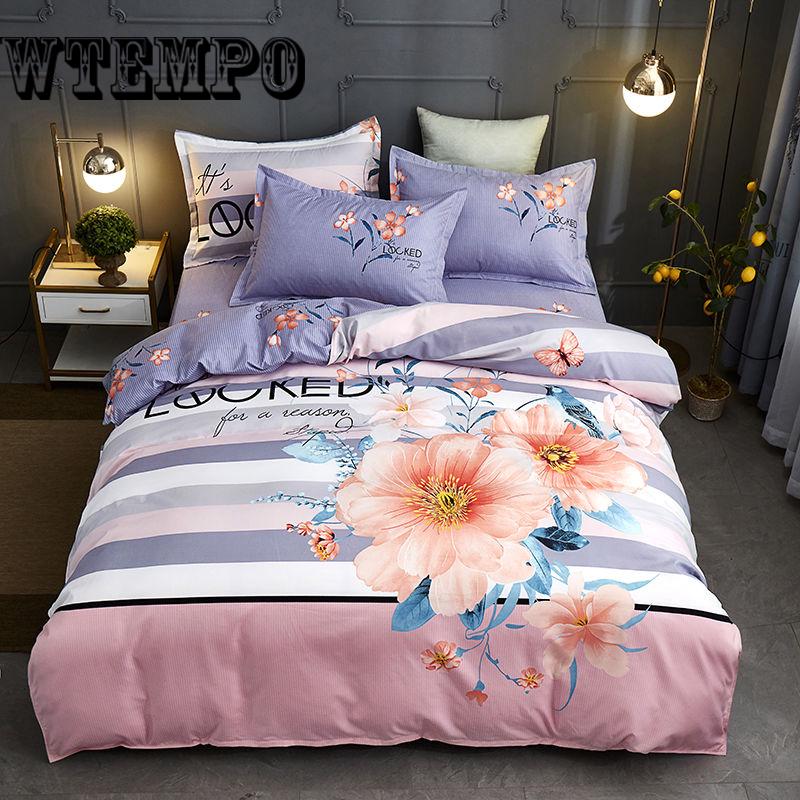 Bedding set Skin cotton duvet cover set Twin Full Queen Size Quilt cover Bed Sheet Pillowcase