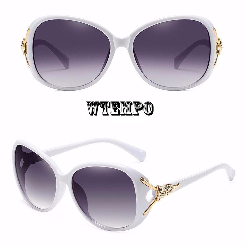 WTEMPO Polygonal sunglasses round face men and women frog mirror retro fashion sunglasses