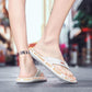 Men's and Women's Spring Summer Outdoor Printing Beach Slip-on Slippers Large Size Non-slip Indoor Bathroom Flat Couple Slippers