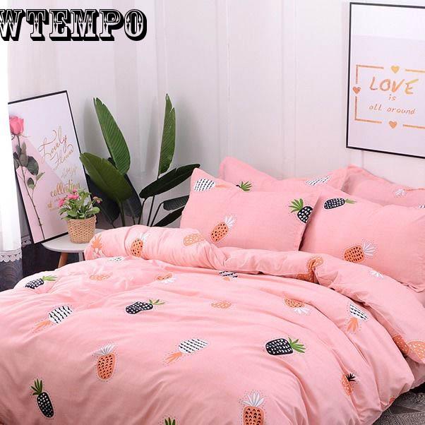 Home Textile Bedding Sets Duvet Cover Bed Sheet Pillow 4pcs Warm