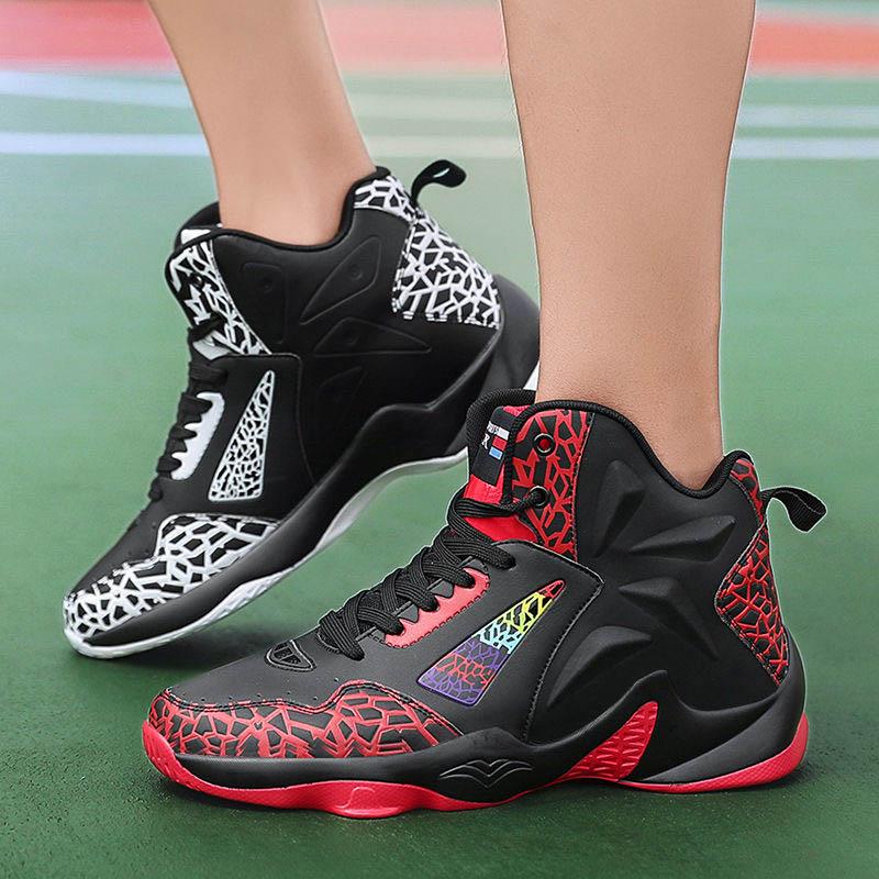 Men Shockproof  Sneakers High-top Basketball Shoes Breathable Women Running Shoes Tactical Boots