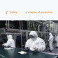 40PCS KN95 Mask 4 Layers Non-Woven KN95 Face Mask Anti-fog Haze Dustproof PM2.5 Protective Masks