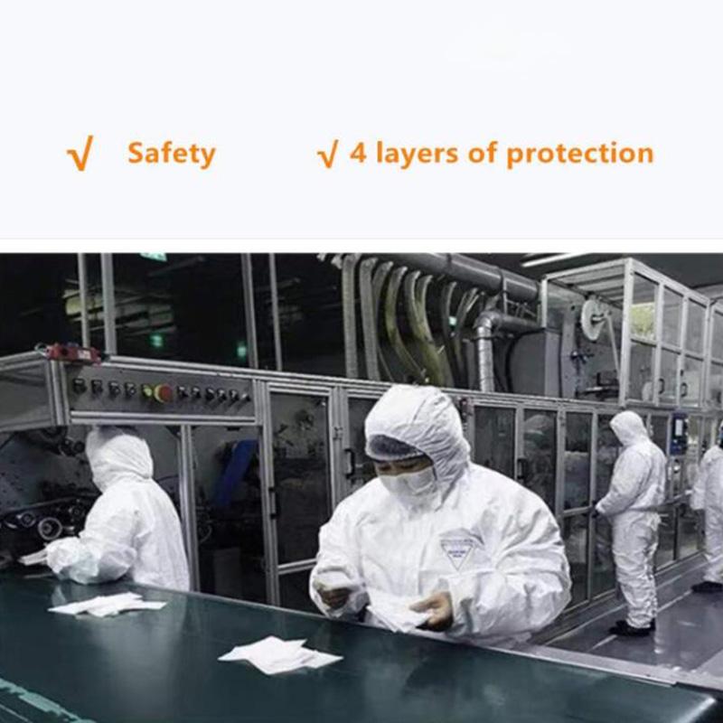 40PCS KN95 Mask 4 Layers Non-Woven KN95 Face Mask Anti-fog Haze Dustproof PM2.5 Protective Masks