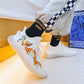 Trend Canvas Coconut Shoes Couple Korean Breathable Running Net Shoes Summer Fly Woven Breathable Casual Sneakers