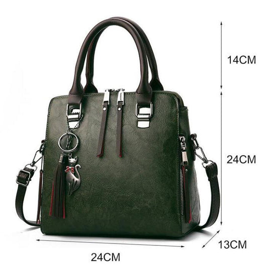 Shoulder Handbag Trendy wild Woman bag Patent leather bag Big capacity European and American style