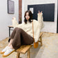 Autumn and Winter Loose Jacket Korean Fashion Casual Sweater Mid-length Round Neck Female Student Top