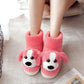 Winter Unisex Cotton Slippers Thick-soled Non-slip Household Couple Slippers Warm Thick Plush Slippers Cartoon Cute Cotton Slippers