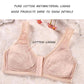 Middle-aged and Elderly Bra Spring and Summer Thin Cotton No Steel Ring Vest Underwear Front Button Large Size Comfortable Bra