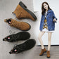 Woman's Fashion Women Martin Boots Autumn Winter Boots Zipper Ankle Boots Warm Plush Flat Shoes