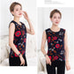 Thermal Vest Women Print Thermal Inner Wear Sexy Winter Clothes Floral Tank Tops Black Sleeveless Top Slim Body Undershirt Warm