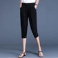 Summer Thin Harem Pants Women Plus Fat Plus Size Loose Tight Waist Cropped Trousers