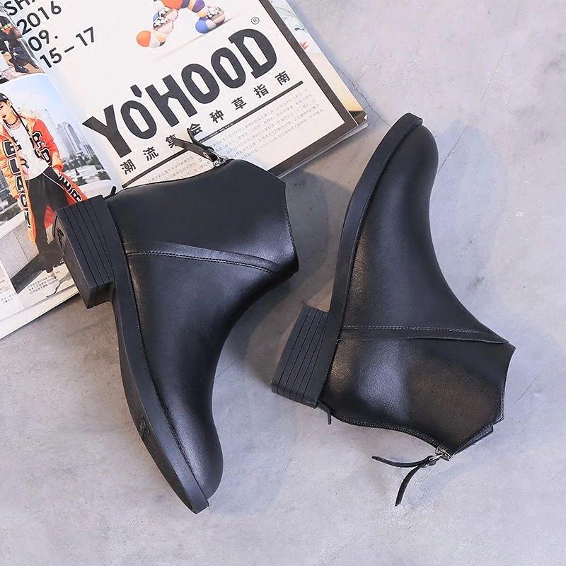 Womens Ankle Boots Femmes Low Heels Booties Women Casual Shoes Women Ladies Autumn Winter Shoes