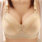 Ladies' Thin Anti-sagging Breast-pumping Bra Non-magnetic No Steel Ring Large Size Sexy Full Cup Simple Bra