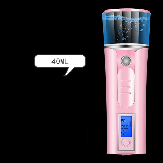 Beauty Steaming Face Portable Nano Spray Hand-held Water Meter Moisturizing Handheld Instrument