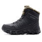 Men  Leather Boots Winter Plus Velvet High-top Boots Waterproof Non-slip Warm Work Boots