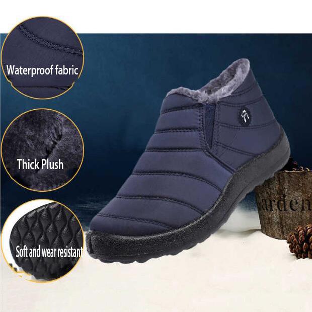 Winter Men's Waterproof Cotton Shoes Old Beijing Cloth Shoes Men's Shoes Plush Warm Casual Shoes