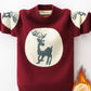 Boys Sweater Pullover Fall Winter Round Neck Sweater Middle and Large Children's Cotton Base Warm Sweater