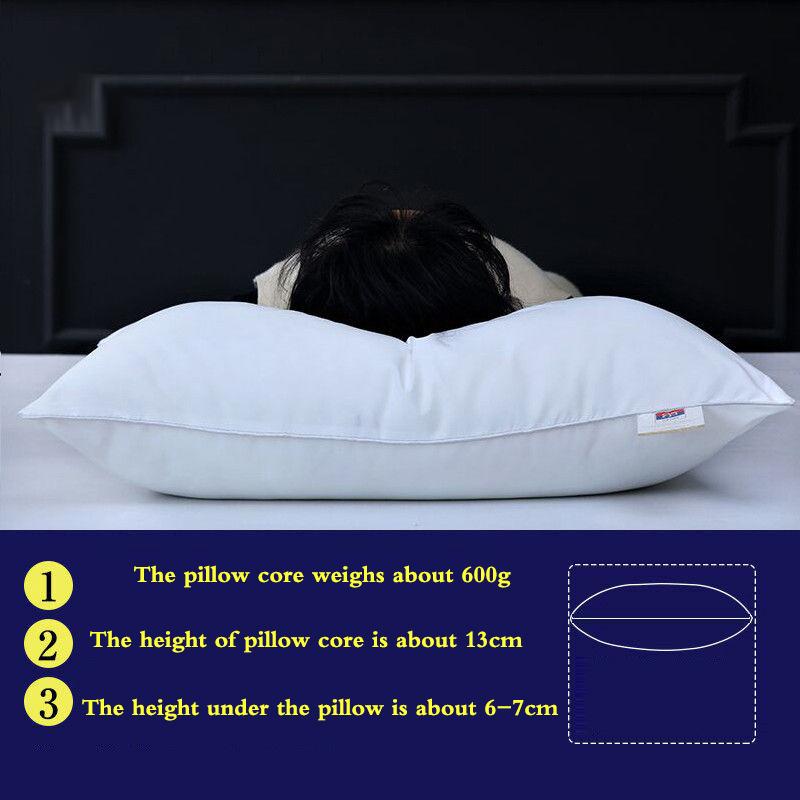 Washable Pillow Pillow Core Home Hotel Neck Pillow Single Student Adult Pillow Core Free Pillowcase