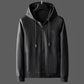 Autumn and Winter High-end Custom Small Grid Jacket Men's Trend Cardigan Hooded Sweater Sports Casual Jacket Men