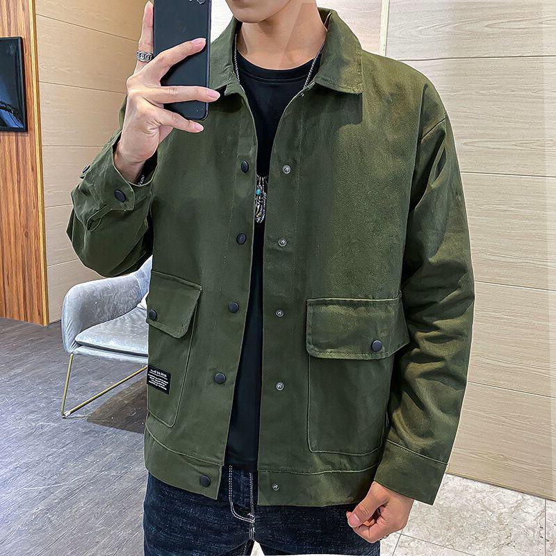 Men's Casual Clothes Autumn and Winter Jacket Trend Tooling Jacket Men's Autumn Clothing