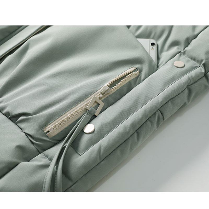 Women's Winter Loose Padded Padded Coat Mid-length Hooded Coat