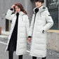 Fashion Hooded Long Men's Down Jacket Autumn and Winter Plus Down Thick Warm White Duck Down Couple Down Jacket
