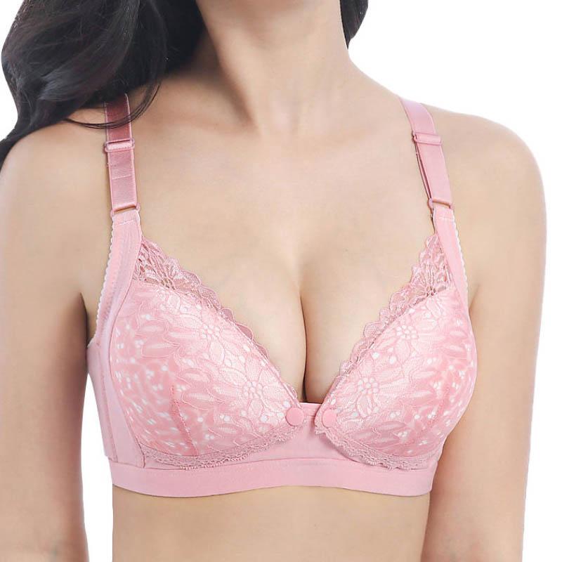 Women's Nursing Bras Cotton Comfortable Pregnancy Lightweight Breathable Underwear Gathering Anti-sagging Thin Bra