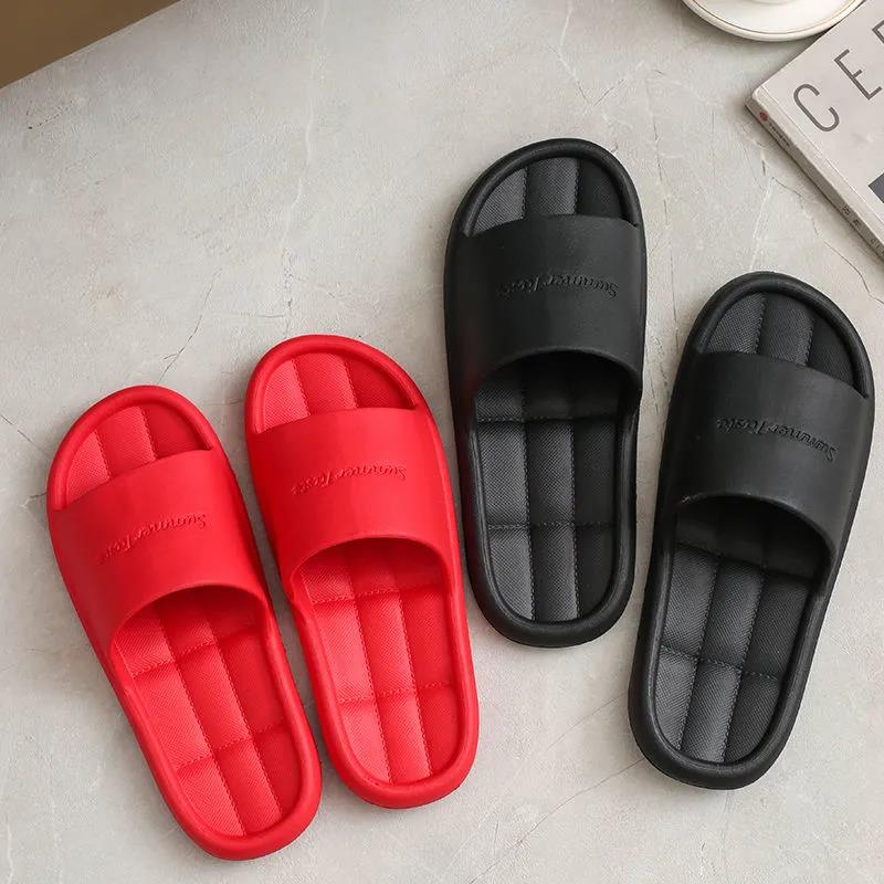 Slippers Women's Summer Non-slip Bathroom Sandals and Slippers Home Shoes Soft-soled Slippers Bathing Household Sandals and Slippers