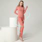 Women Long Sleeve Thermal Underwear Women Winter Thicken Tight Suit Sexy Pajamas Autumn Spring Windproof Soft Lining Comfortable Breathable Versatile
