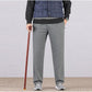 Spring and Summer Senior Sports Pants Men's High-end Loose Elastic Waist Pants Thin Grandpa Straight Casual Pants