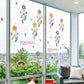[sticker ]Windbell Feather Wall Stickers Bedroom Living Room Window Home Decoration Decals Children