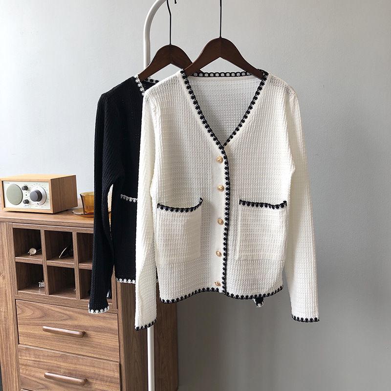 Autumn/Winter Knitted Jacket Cardigan Large Size Fashion Sweater Fashion Simple Female Top