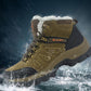 Men's Outdoor High-top Hiking Shoes Winter Plus Velvet Warm Snow Boots Waterproof Non-slip Wear-resistant Hiking Shoes