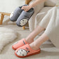 Slippers Women Winter Cotton Shoes Cute Pink Bear Thick Fleece Warm Men Plus Size Home Indoor Casual Slippers