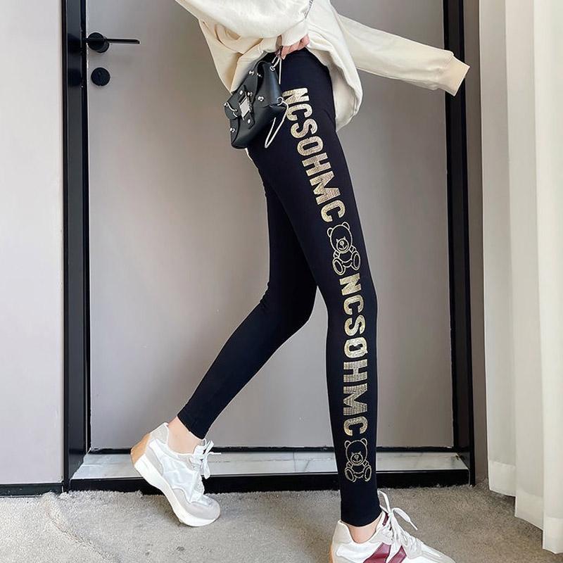 Autumn and Winter Women's Outer Wear Leggings Modal High-waist Stretch Pants Slim Slimming All-match Tight Yoga Pants Women's Pants