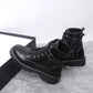 Martin Boots Women's British Style and Plush Short Boots Autumn and Winter All-match Flat-bottom Motorcycle Boots