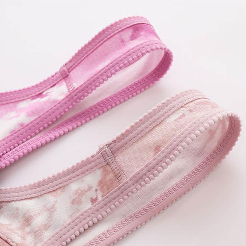 Beautiful Back Underwear Without Steel Ring Gathered Side-contracted Milk Thin Mold Cup Smooth Printing Fixed Double-shoulder Strap Vest-style Bra