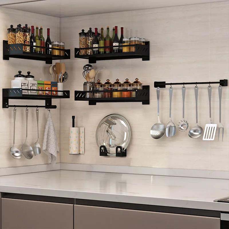 Kitchen Season Storage Wall Hanging Spacing Bottle Placement Kitchen Supplies Storage Rack