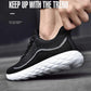 Men's Breathable Sports Shoes Versatile Casual Running Shoes Mesh Flyknit Men's Shoes