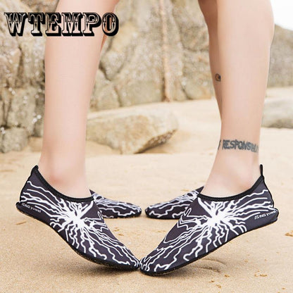 Men Women Water Shoes Summer Aqua Slippers Beach Slip on Waterpark Sandals Slides