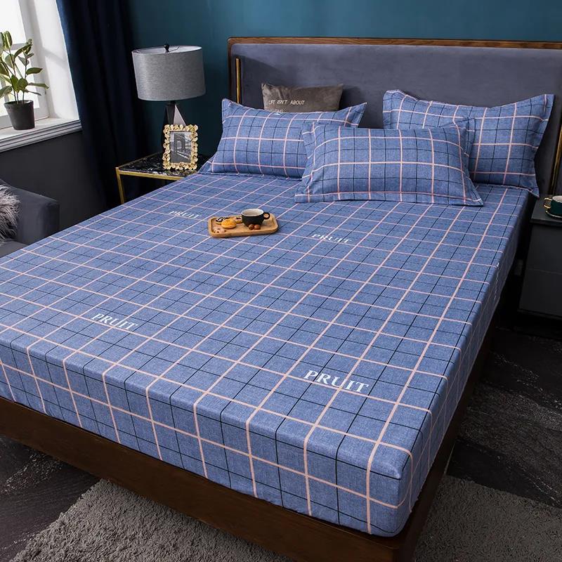 One Piece Non-slip Wear-resistant Cotton Mattress Cover Double Bedroom Mattress Protector 2.0m