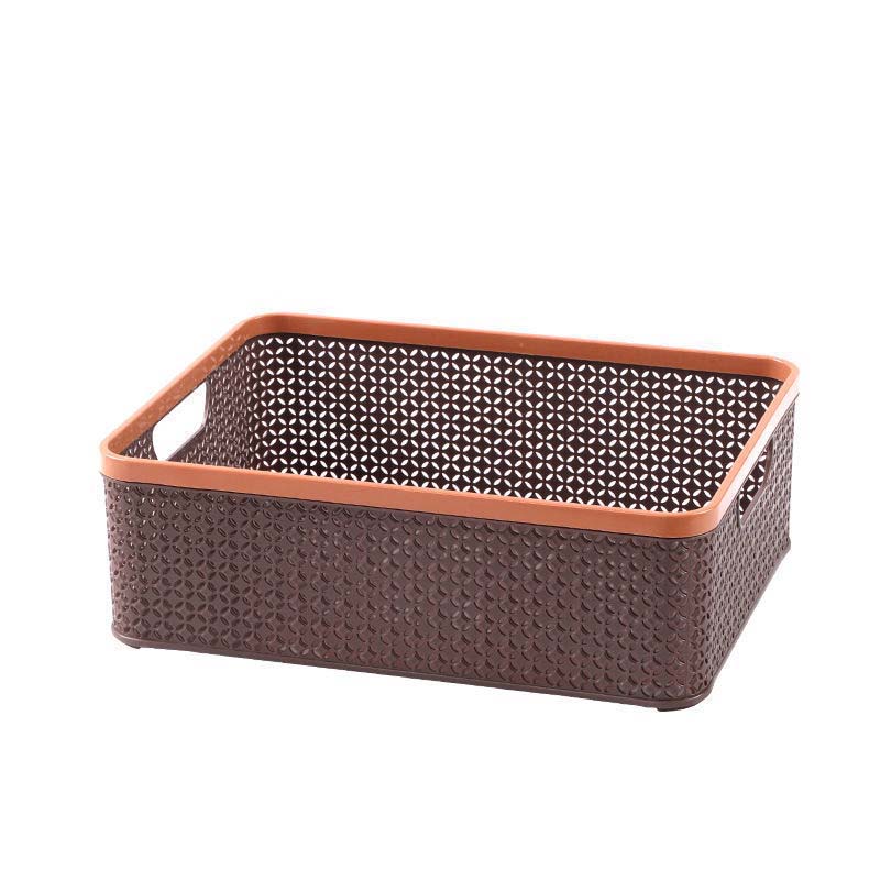 Rectangular Storage Box Multi-purpose Finishing Storage Basket Bathroom Kitchen Goods Storage Box