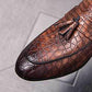 Men's Shoes Leather Embossing Classic Luxury Non Slip Mans Footwear Lazy Men's Shoes