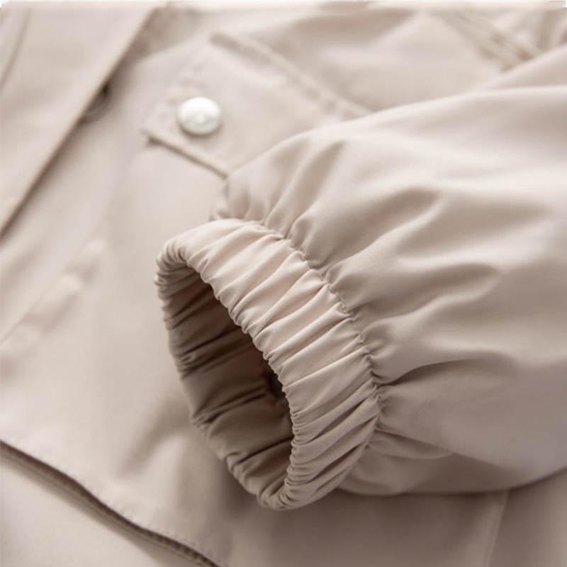 Small Plus Velvet Padded Jacket Female Spring and Autumn Style Korean Wild Casual Short Loose Windbreaker Women Tide