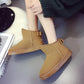 Winter Plus Velvet Thick Snow Boots Women Thick-soled Short Tube Short Boots Korean Cotton Shoes