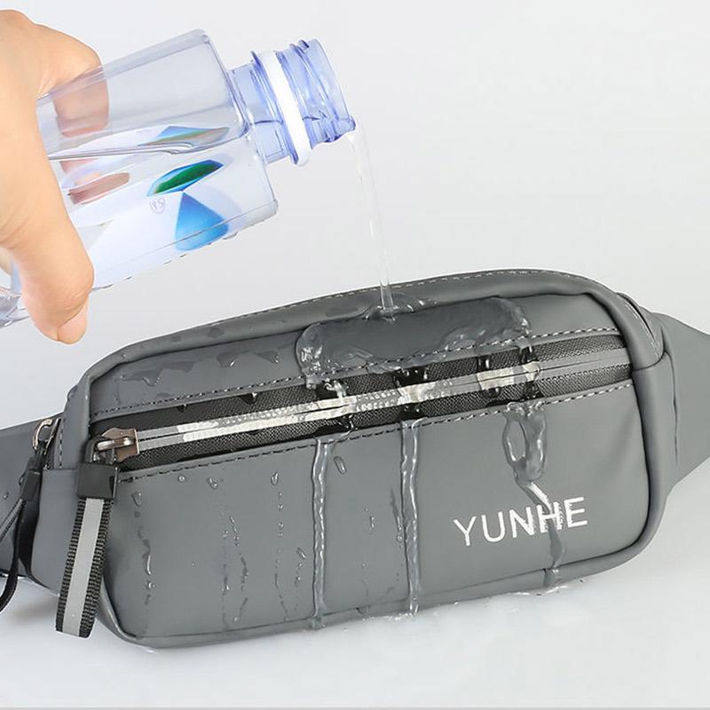 Sports Waist Bag Unisex Multifunctional Mobile Phone Bag Zipper Waterproof Marathon Running Bag for Outdoor Travel