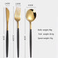 Nordic Stainless Steel Spoon Steak Knife Fork Cutlery Set Home Hotel Knife Fork Spoon Three-piece Set